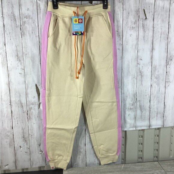 Lego Pants - LIMITED EDITION Lego WOMEN'S JOGGERS Jogger Pants - CREAM / PINK - xSMALL